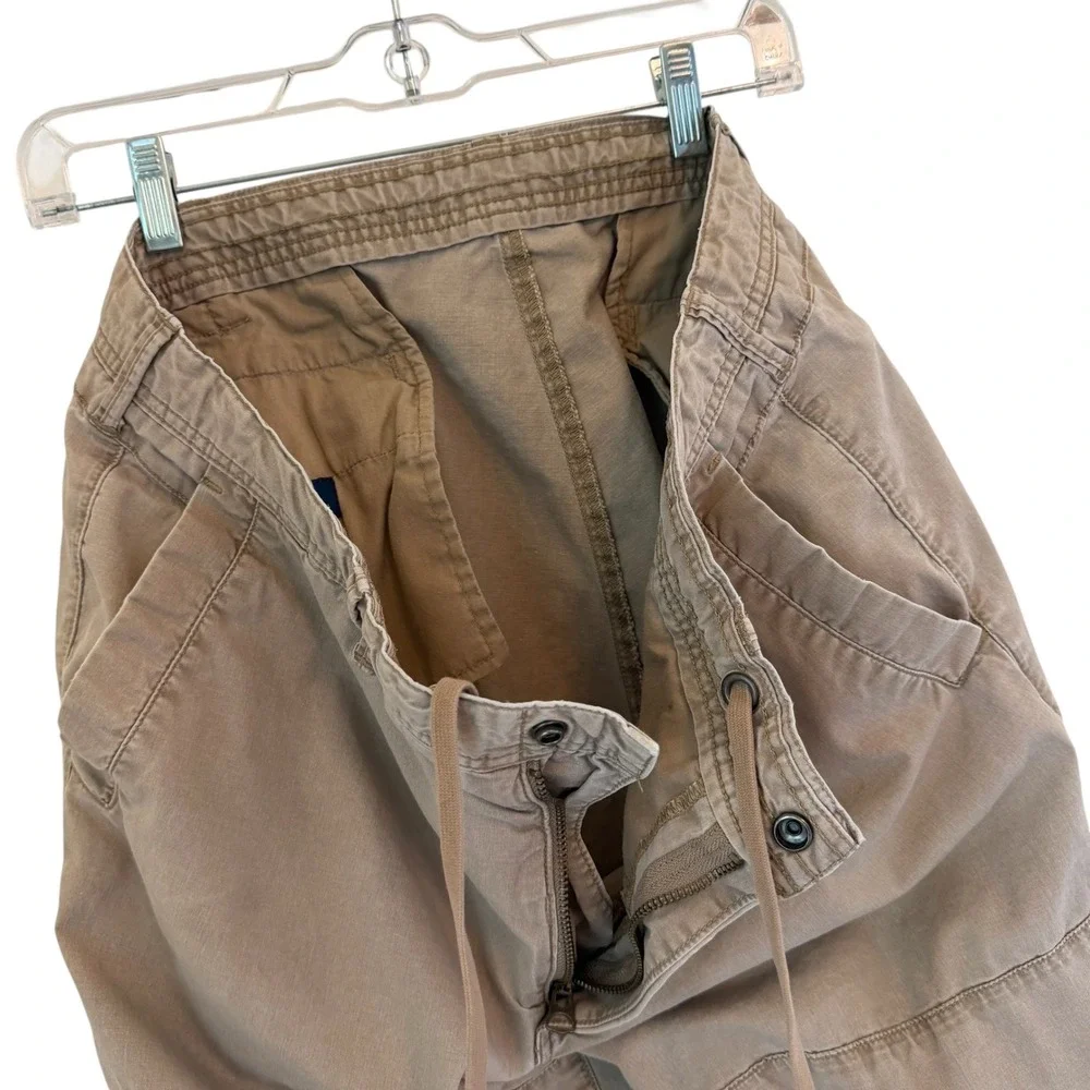 Polo Ralph Lauren Khaki Straight Fit Jogger Pants Drawstring Tan Fits 34/31 READ